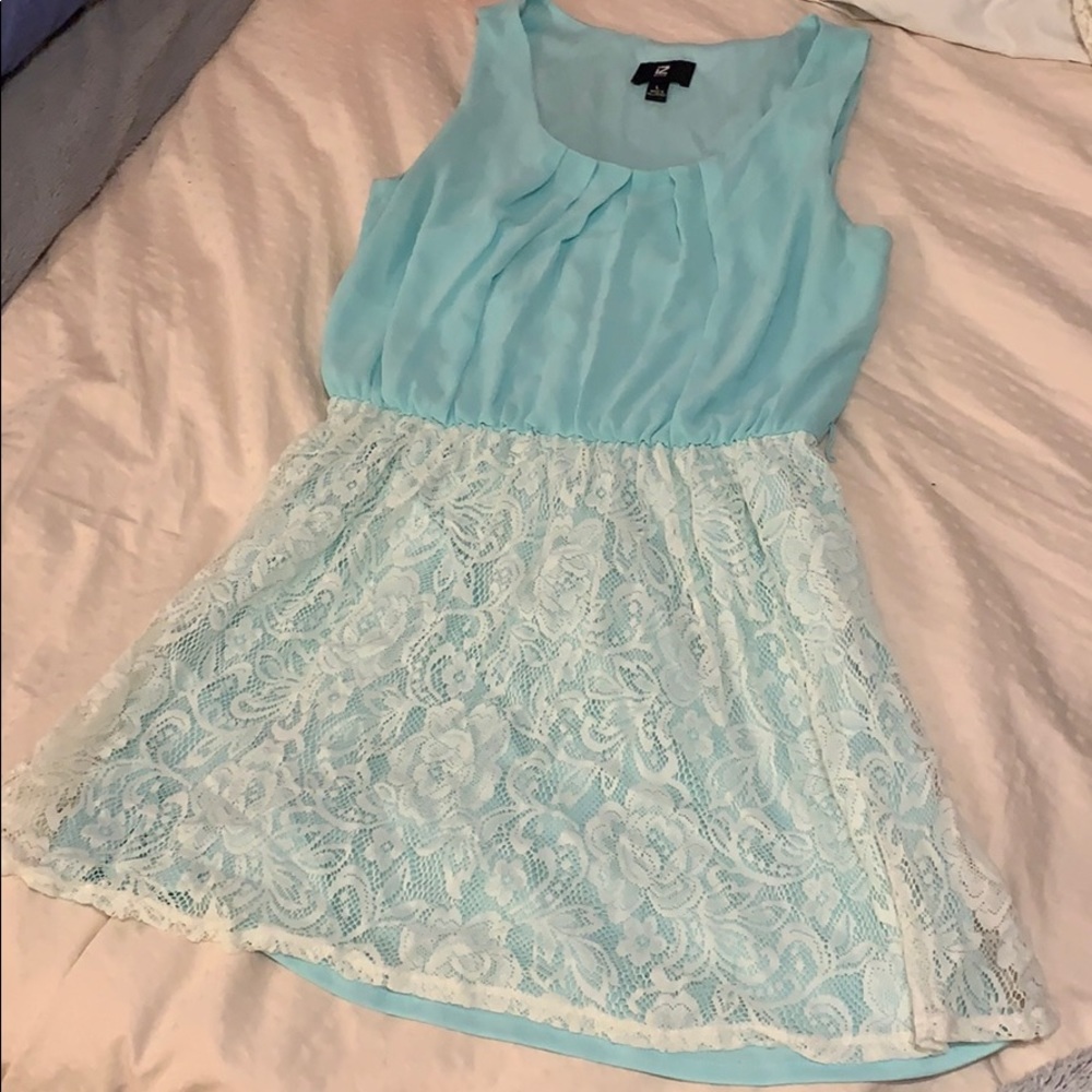 turquoise dress